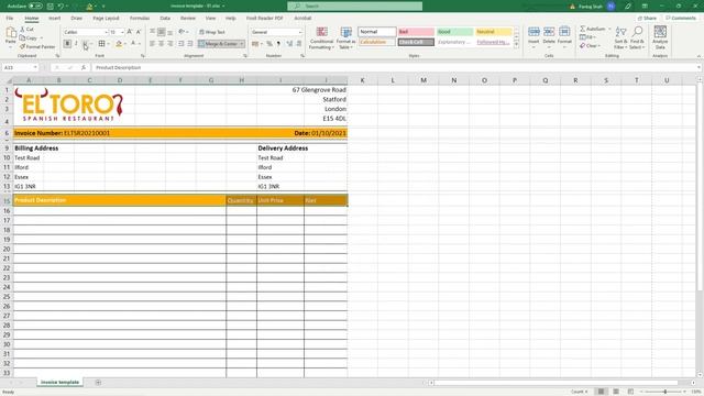 How to Create an Invoice Template in Excel - [ Excel 2021 Tutorial ] - Bookkeeping Small Business смотреть онлайн
