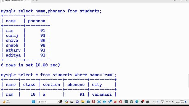 MySQL basic commands for queries | simple commands to filter out result from table смотреть онлайн