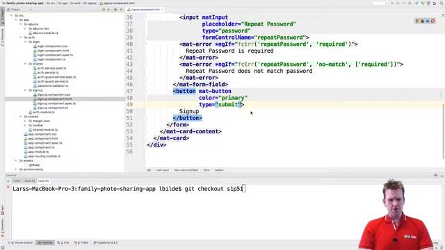 The Advanced Photo Sharing App | S1p51 | Adding min length validator and disable submit when form i смотреть онлайн