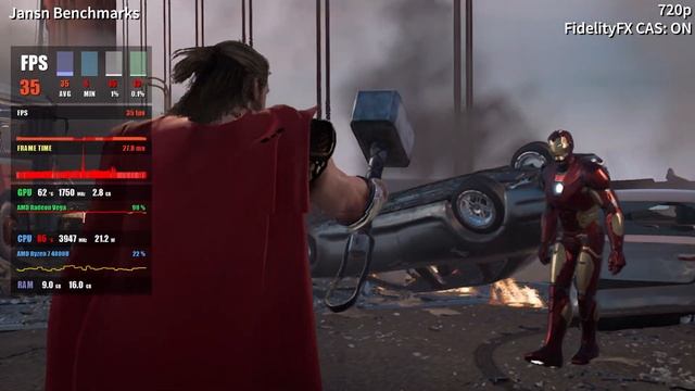 Marvel's Avengers | AMD Ryzen 7 4800U APU | Vega 8 | 1080p 900p 720p Tested смотреть онлайн