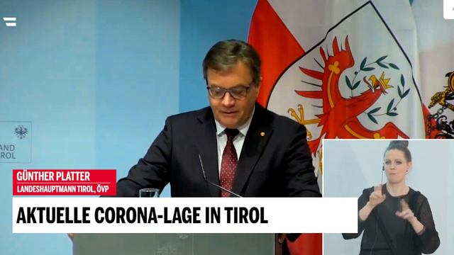 Günther Platter zur aktuellen Corona-Lage in Tirol смотреть онлайн