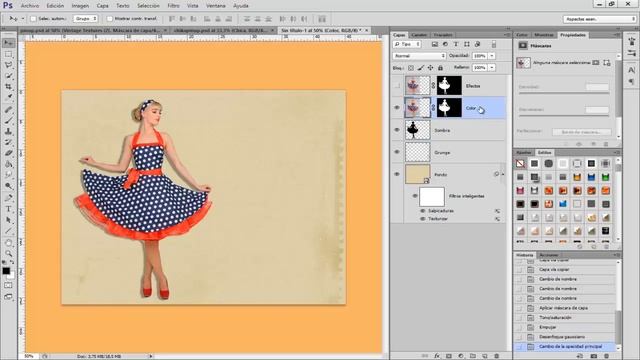 Efecto Pin Up Photoshop Tutorial смотреть онлайн