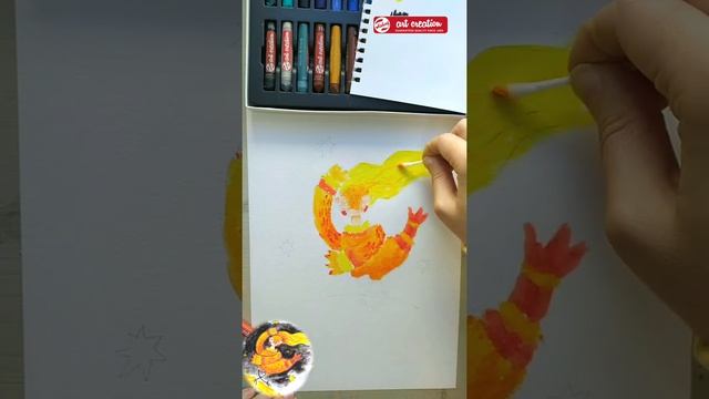 Урок 3. Сказки масляной пастелью: штрихи и мазки