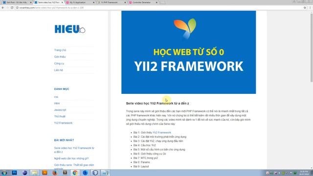 Bài 1: Giới thiệu Yii2 Framework смотреть онлайн