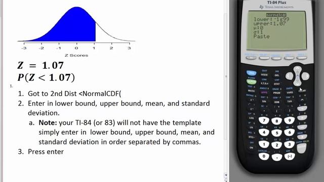 How to find a proportion on TI84 using Normal CDF Command смотреть онлайн