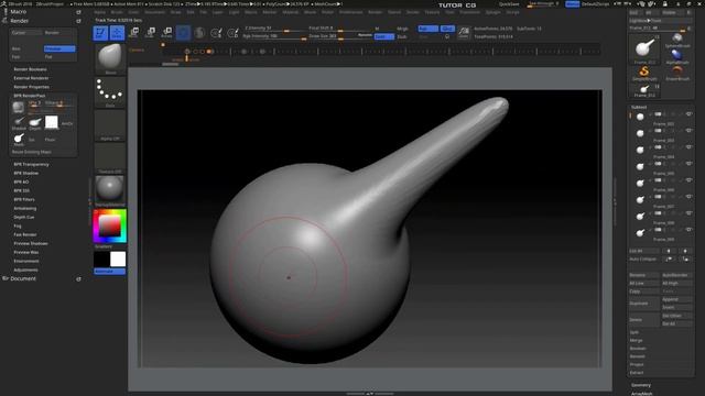 ZBrush Render (Test 03) Анимация для 3D Мультика I Macros I смотреть онлайн
