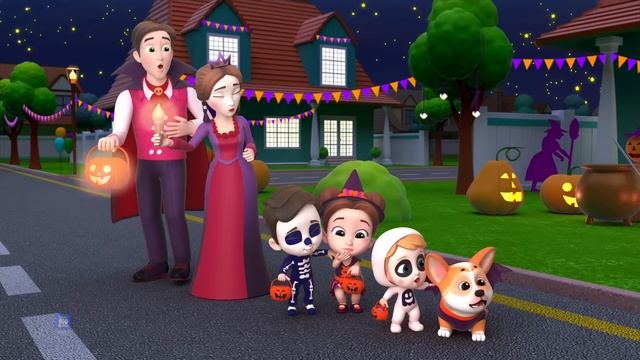 Ха Ха это ночь хэллоуин песня для детей на английском - Baby Big Cheese смотреть онлайн