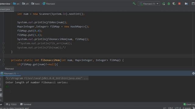 fibonacci number by recursion, memoization, using array, without extra space смотреть онлайн