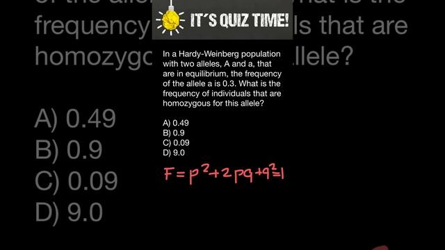 Hardy-Weinberg problem quiz смотреть онлайн
