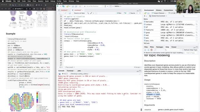 10x Visium spatial transcriptomics data analysis with STdeconvolve in R смотреть онлайн
