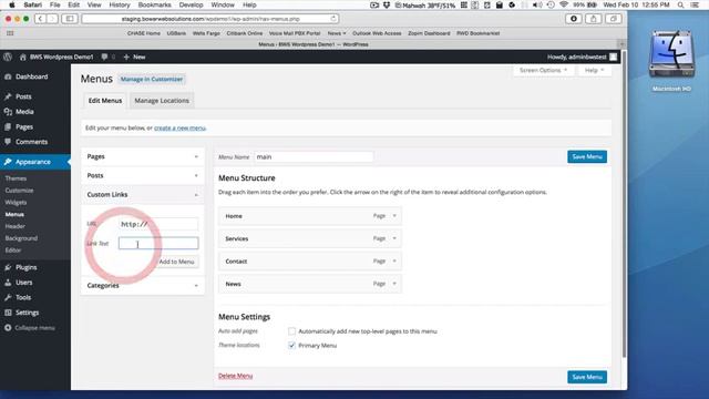 Wordpress 4.4 - How to Edit A Menu смотреть онлайн