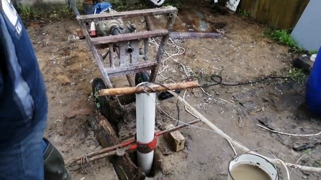 Очень Быстрое Бурение Скважины Под 120 Трубу. Скважина 10 Метров. смотреть онлайн