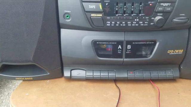 Sony CFD-ZW150 CD Radio Cassette Player-Recorder Detachable Speakers Boombox смотреть онлайн