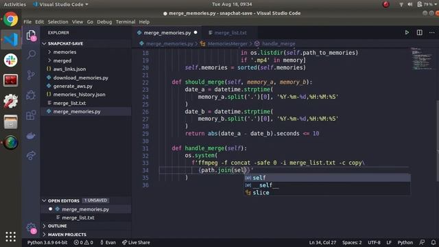 How to Merge Downloaded Snapchat Memories with Python | Part 2 смотреть онлайн