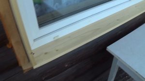 Установка наличников на окна в деревянном(бревенчатом) доме своими руками часть 1.