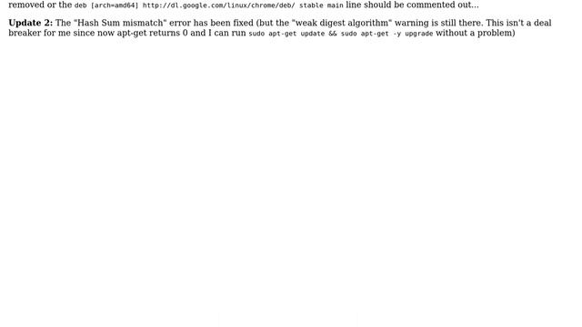 Chrome - apt-get update Failed to fetch... смотреть онлайн