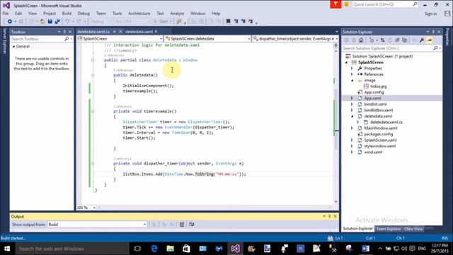 Timer example in wpf, scroll list with current time смотреть онлайн