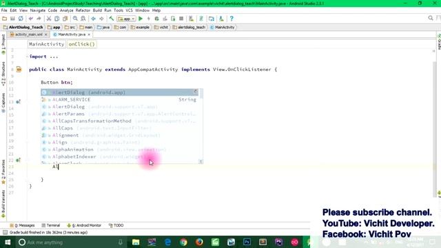 Android Tutorial for Beginners, How to use AlertDialog in Android Studio 2017. смотреть онлайн