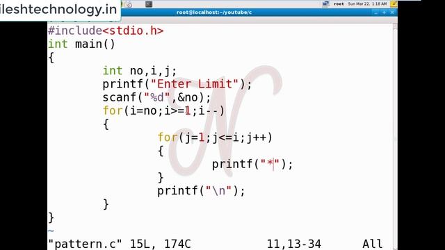 C Program Pattern Part 2 смотреть онлайн