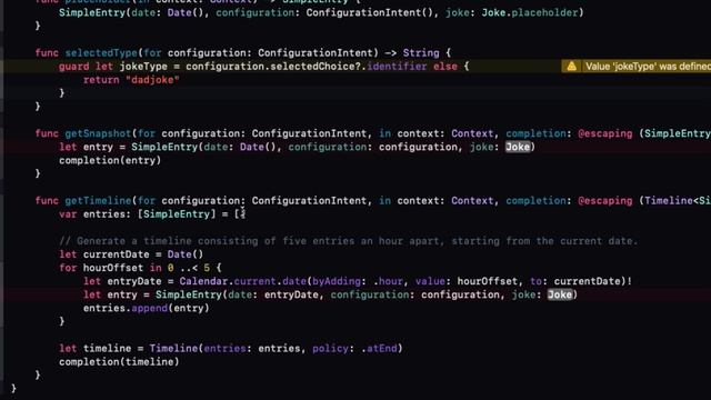 Building The WidgetKit Target - The Dad Jokes Series (Part 3)
