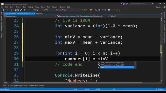 generate n numbers whose sum is m in c# смотреть онлайн
