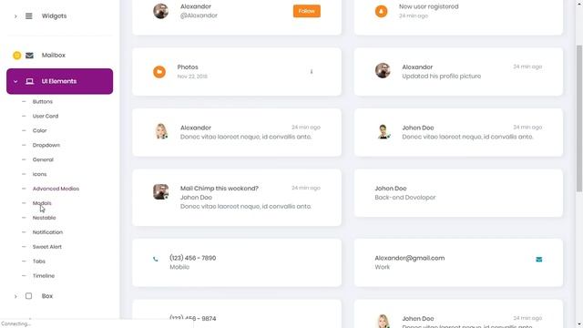 Azurex Responsive Admin Dashboard Template смотреть онлайн