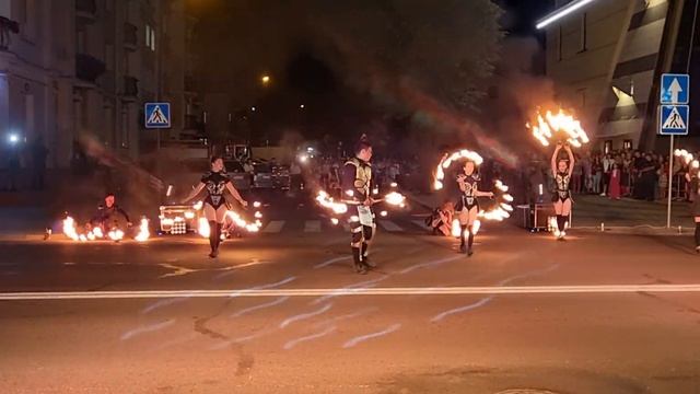 Белая вежа, огненное шоу вечером 8 сентября 2023 года в Бресте смотреть онлайн