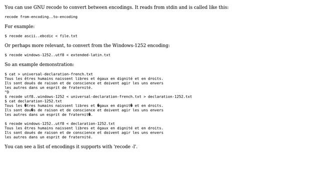 Unix & Linux: Demonstrate file encoding (3 Solutions!!) смотреть онлайн
