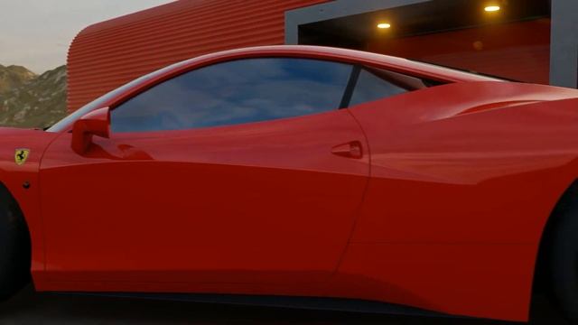 Ferrari 458 red garage смотреть онлайн