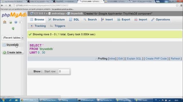 App Inventor TinyWebDB to MySQL using PHP смотреть онлайн