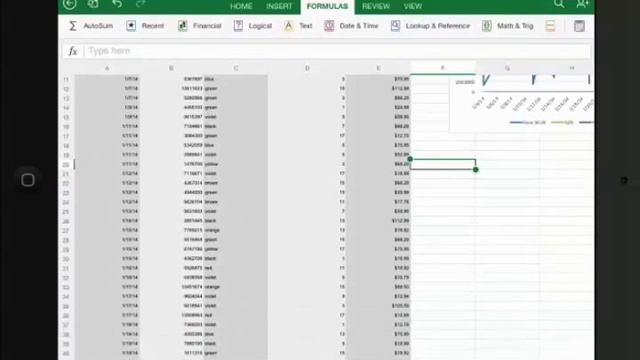 Excel para iPad смотреть онлайн