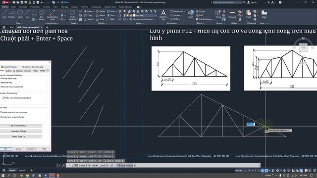 Tự Học Autocad Mechanical 2024 - Bai 006 - Thao Tác Chuột Và Bàn Phím - Phần 2/2 смотреть онлайн