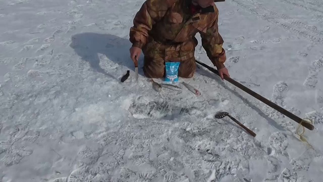Расколодка из хариуса. Байкал подлёдная рыбалка. 
