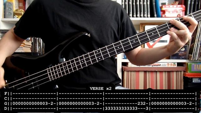 MÖTLEY CRÜE - Knock'em dead, kid (bass cover w/ Tabs) [full HD] смотреть онлайн