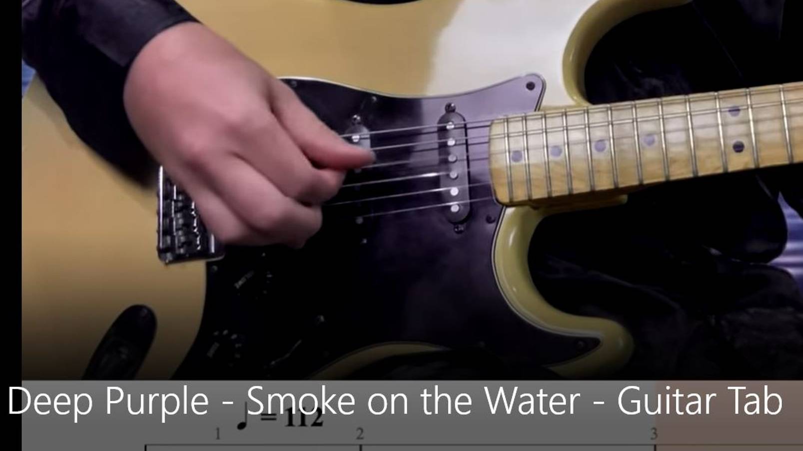 Как играть на гитаре Smoke on the Water - Deep Purple с табулатурами смотреть онлайн