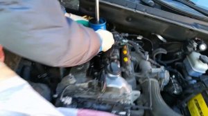 SsangYong Kyron 2014г  льют форсунки демонтаж чистка колодцев