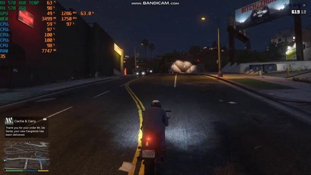 GTA 5 - İ3 6100 - RX 570 4 GB - 8 GB RAM - FPS TEST смотреть онлайн