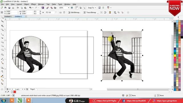 How to use coreldraw powerclip | Power clip inside in photoshop - Powerclip tool hindi | GR Design смотреть онлайн