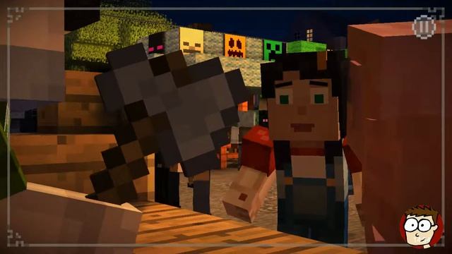 Playing Minecraft: Story Mode on Android смотреть онлайн
