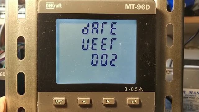 МТ 96D THD MT  Настройка даты и времени с дисплея мультиметра