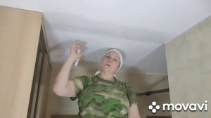 Ремонт потолка после залива , коридор
