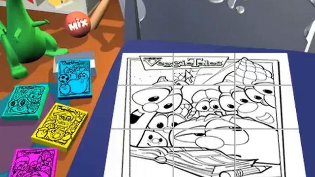 Veggietales- Junior's Coloring Puzzles (2000 Big Idea JS Game) смотреть онлайн