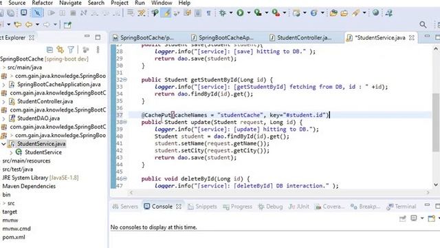 Spring Boot Cache Example смотреть онлайн