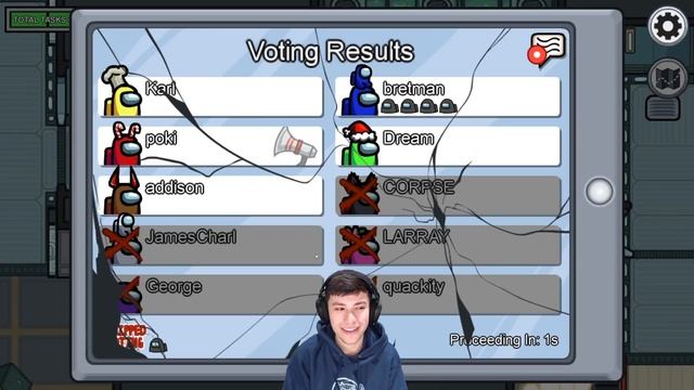 Among Us, But Dream And George Are 1000 IQ Imposters смотреть онлайн