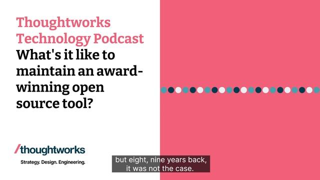 What's it like to maintain an award-winning open source tool? смотреть онлайн