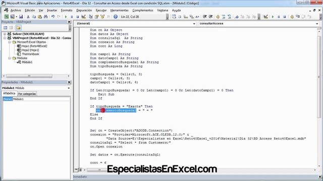 Día 32 - Consultar en Access desde Excel con condición SQL #Reto40Excel 2016 смотреть онлайн