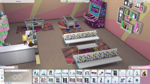 Bowling • The Sims 4 • No CC | Speed Build смотреть онлайн