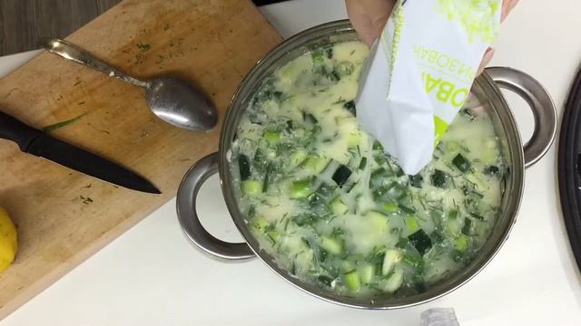 Рецепт ОКРОШКИ на ВОДЕ и на СЫВОРОТКЕ. смотреть онлайн