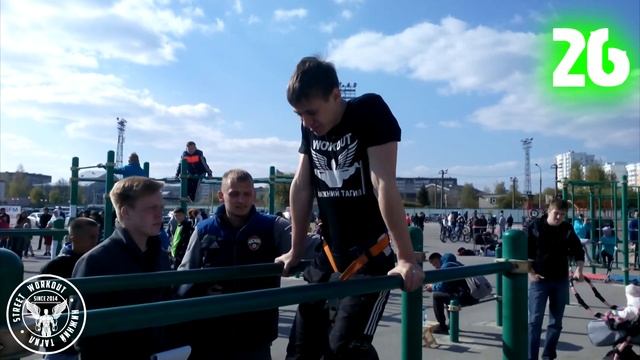 Отжимания на брусьях/Push ups on bars - Беляев Денис +24 кг смотреть онлайн