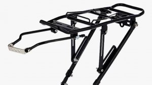 Установка универсального багажника на велосипед.